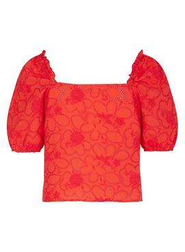 Blusa Naf Naf Flu Coral para Mujer