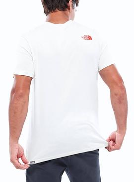 Camiseta The North Face Mount Line Vintage Blanco