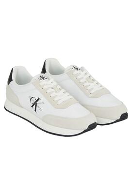 Zapatillas Calvin Klein Retro Runner Blanco Hombre 