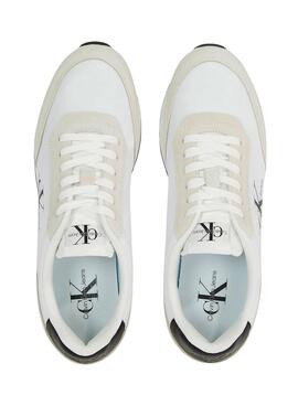 Zapatillas Calvin Klein Retro Runner Blanco Hombre 