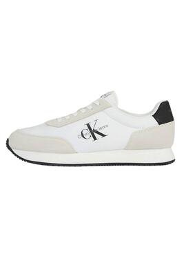 Zapatillas Calvin Klein Retro Runner Blanco Hombre 