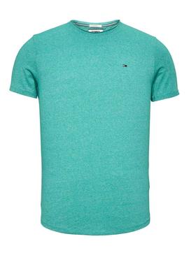 Camiseta Tommy Jeans Marbled Verde Hombre