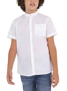 Camisa Mayoral Mao Blanco para Niño