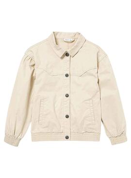 Cazadora Name it Athilses Beige Para Niña