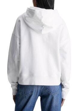 Sudadera Calvin Klein Relaxed Blanco para Mujer