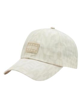 Gorra Tommy Jeans Logomania Blanco para Mujer