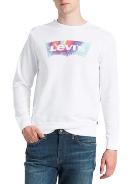 Camiseta Levis Graphic Crew Blanca Hombre