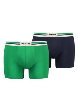 Calzoncillos Levis Placed Verde para Hombre