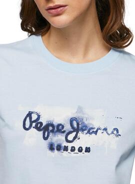 Camiseta Pepe Jeans Goldie Azul para Mujer