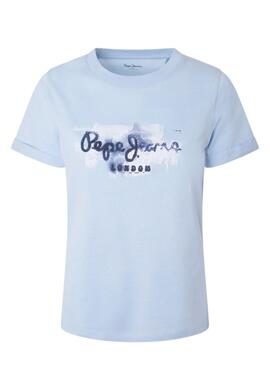 Camiseta Pepe Jeans Goldie Azul para Mujer