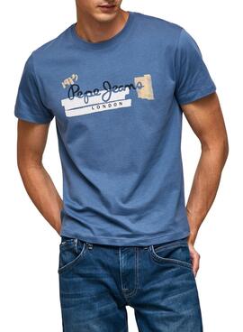 Camiseta Pepe Jeans Rafa Azul para Hombre