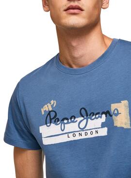 Camiseta Pepe Jeans Rafa Azul para Hombre