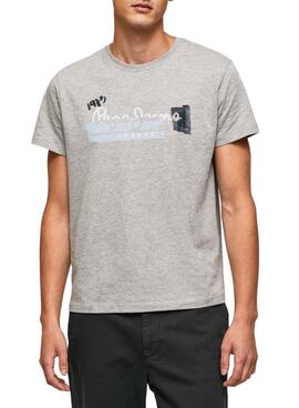 Camiseta Pepe Jeans Rafa Gris para Hombre