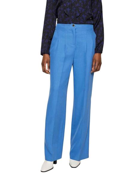 Pantalón Naf Naf 70's Azul para Mujer