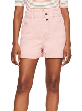 Shorts Naf Naf Boho Rosa para Mujer