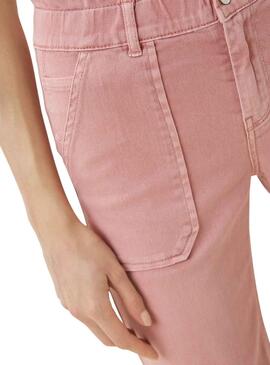 Pantalón Naf Naf Patch Rosa para Mujer