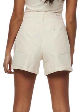 Short Only Vega Mom Beige para Mujer