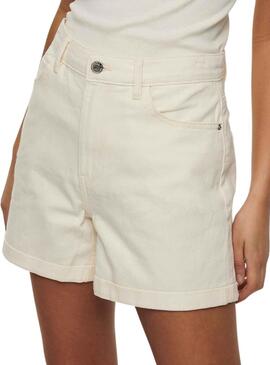 Short Only Vega Mom Beige para Mujer