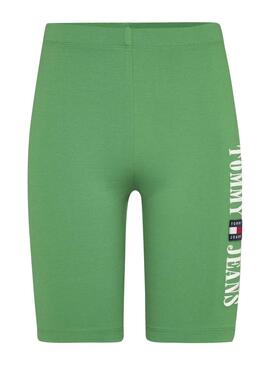 Shorts Tommy Jeans Cycle Verde para Mujer