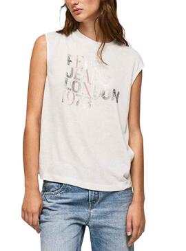 Camiseta Pepe Jeans Lidia Blanca para Mujer