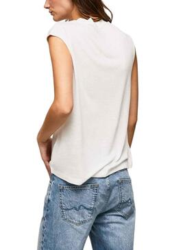 Camiseta Pepe Jeans Lidia Blanca para Mujer