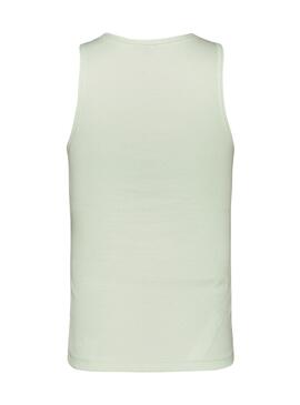 Camiseta Tommy Jeans Rib Tank Verde para Mujer