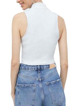 Camiseta Tommy Jeans Perkins Blanco para Mujer