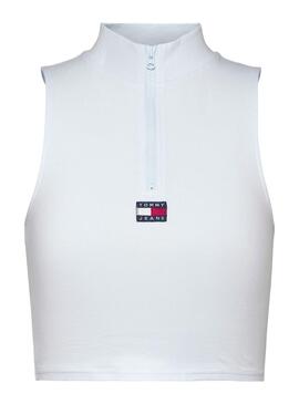 Camiseta Tommy Jeans Perkins Blanco para Mujer