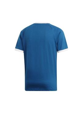 Camiseta Adidas 3-Stripes Azul Hombre