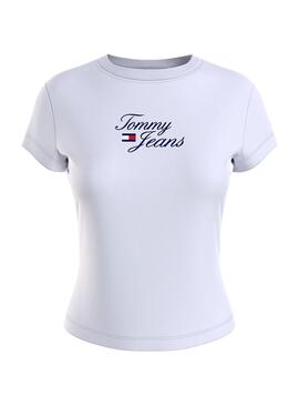 Camiseta Tommy Jeans Baby Blanco para Mujer