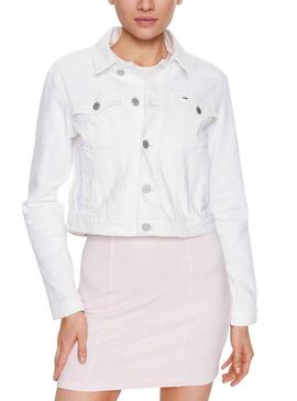 Chaqueta Vaquera Tommy Jeans Izzie Slim Blanco