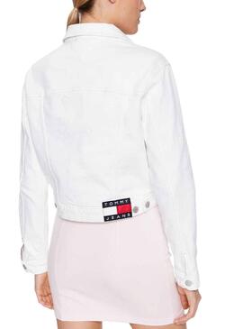 Chaqueta Vaquera Tommy Jeans Izzie Slim Blanco