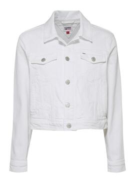 Chaqueta Vaquera Tommy Jeans Izzie Slim Blanco