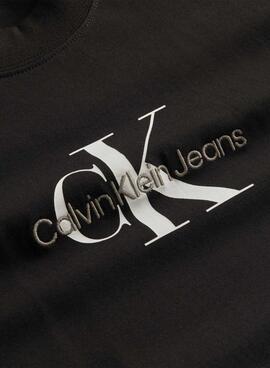 Vestido Calvin Klein Jeans Monologo Negro Mujer