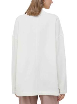 Sudadera Calvin Klein Archival Monologo Blanco 