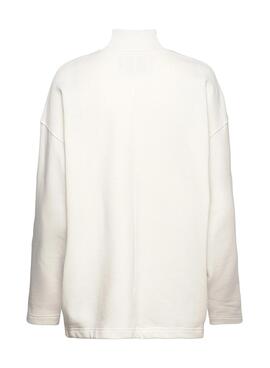 Sudadera Calvin Klein Archival Monologo Blanco 