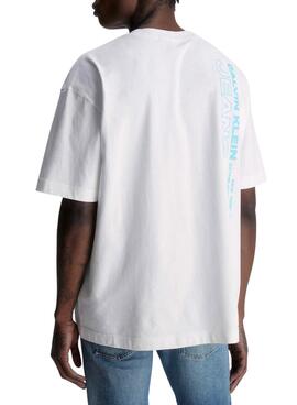 Camiseta Calvin Klein OverLogo Blanco para Hombre