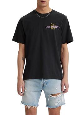 Camiseta Levis Archival Negro para Hombre