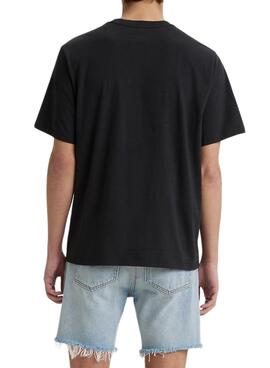 Camiseta Levis Archival Negro para Hombre