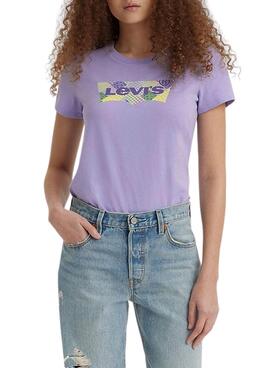 Camiseta Levis Quilt Morado para Mujer