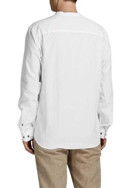 Camisa Jack and Jones Placket Blanco para Hombre