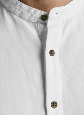 Camisa Jack and Jones Placket Blanco para Hombre