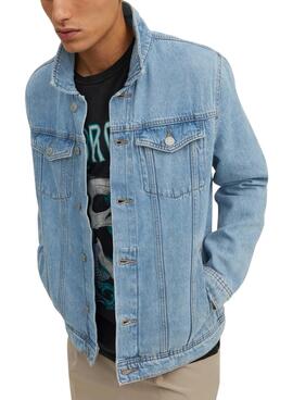 Chaqueta Jack and Jones Jean Azul para Hombre