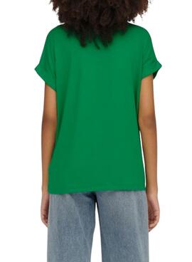 Camiseta Only Moster Verde para Mujer