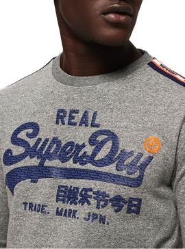Camiseta Superdry Vintage Logo Gris