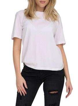 Camiseta Only Lonely Blanco para Mujer