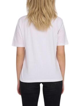 Camiseta Only Lonely Blanco para Mujer