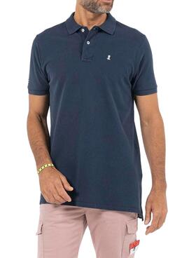 Polo El Pulpo Basic Azul Lavado para Hombre