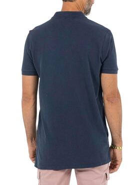 Polo El Pulpo Basic Azul Lavado para Hombre