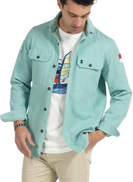 Sobrecamisa El Pulpo Landscape Verde para Hombre